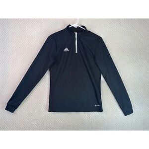 Adidas Black Quarter Zip Long Sleeve Top